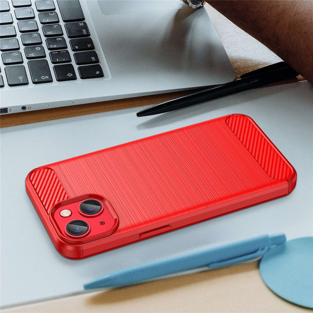 iPhone 14 Cover carbon – Rød - produktbillede 7