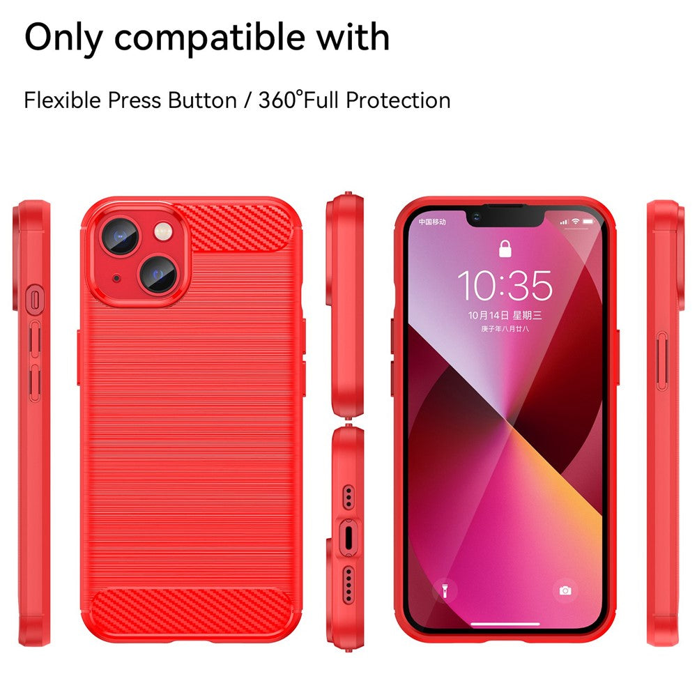 iPhone 14 Cover carbon – Rød - produktbillede 8