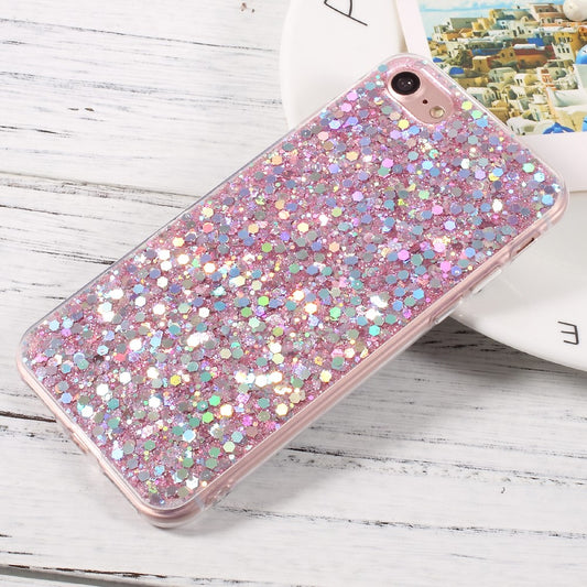 iPhone 7/8/SE Cover Glitter – Pink - produktbillede 1