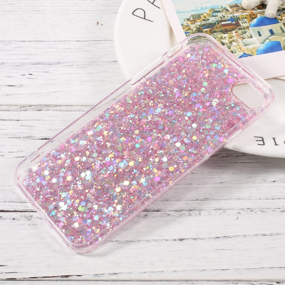 iPhone 7/8/SE Cover Glitter – Pink - produktbillede 5