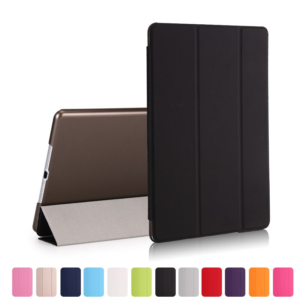 iPad air/air2/9,7 cover 3-fold læder sort - produktbillede 1