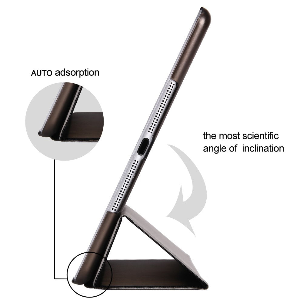 iPad air/air2/9,7 cover 3-fold læder sort - produktbillede 4