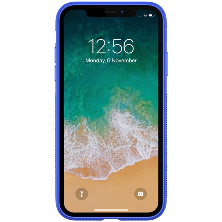 iPhone XS Max Cover Nillkin Fancy Tempered Glass Wireless Charger 3 in 1 Cable Charging Gift Set – Blå - produktbillede 4