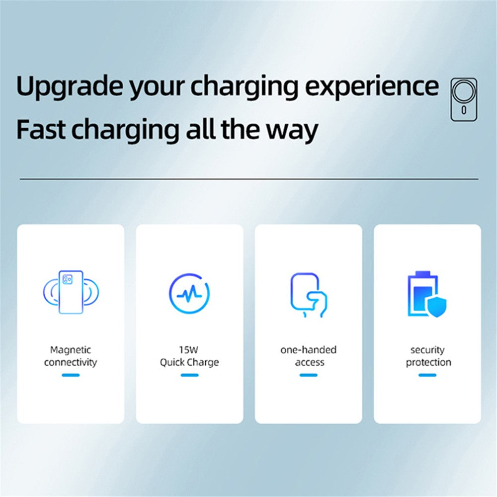 Magnetic Car Charger MagSafe Fast Charging 15W - Black