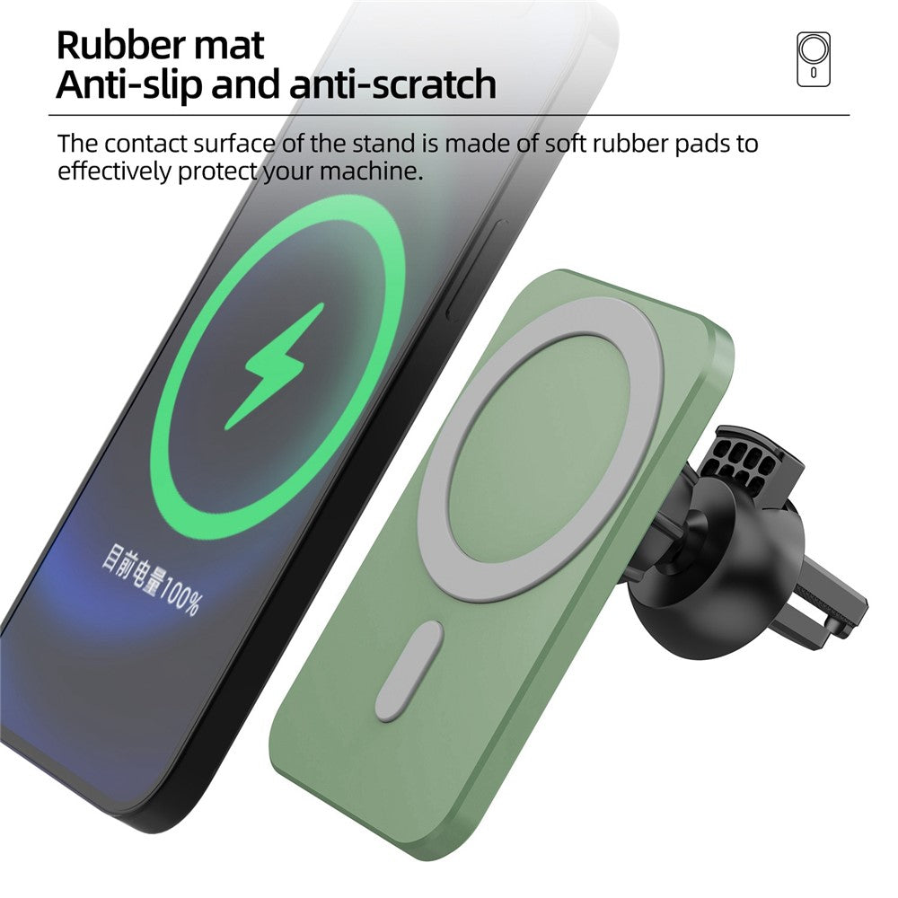 Magnetic Car Charger MagSafe Fast Charging 15W - Black