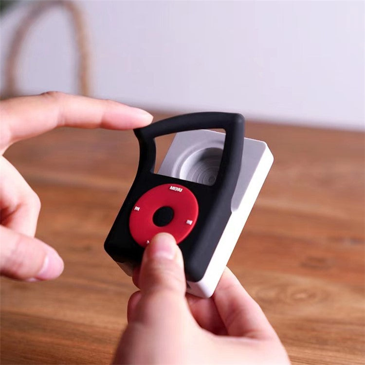 Smartwatch Stand for Apple Watch Series1/2/3/4/5/6 Desktop Stand MP3 Silicone Charging Base - Black / Red - produktbillede 7
