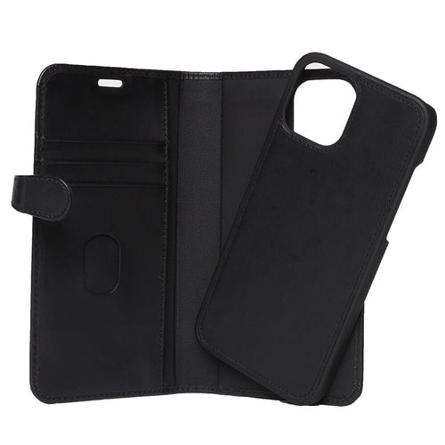 iPhone 12 Pro Max Læder Wallet Flip Cover – Sort – Buffalo