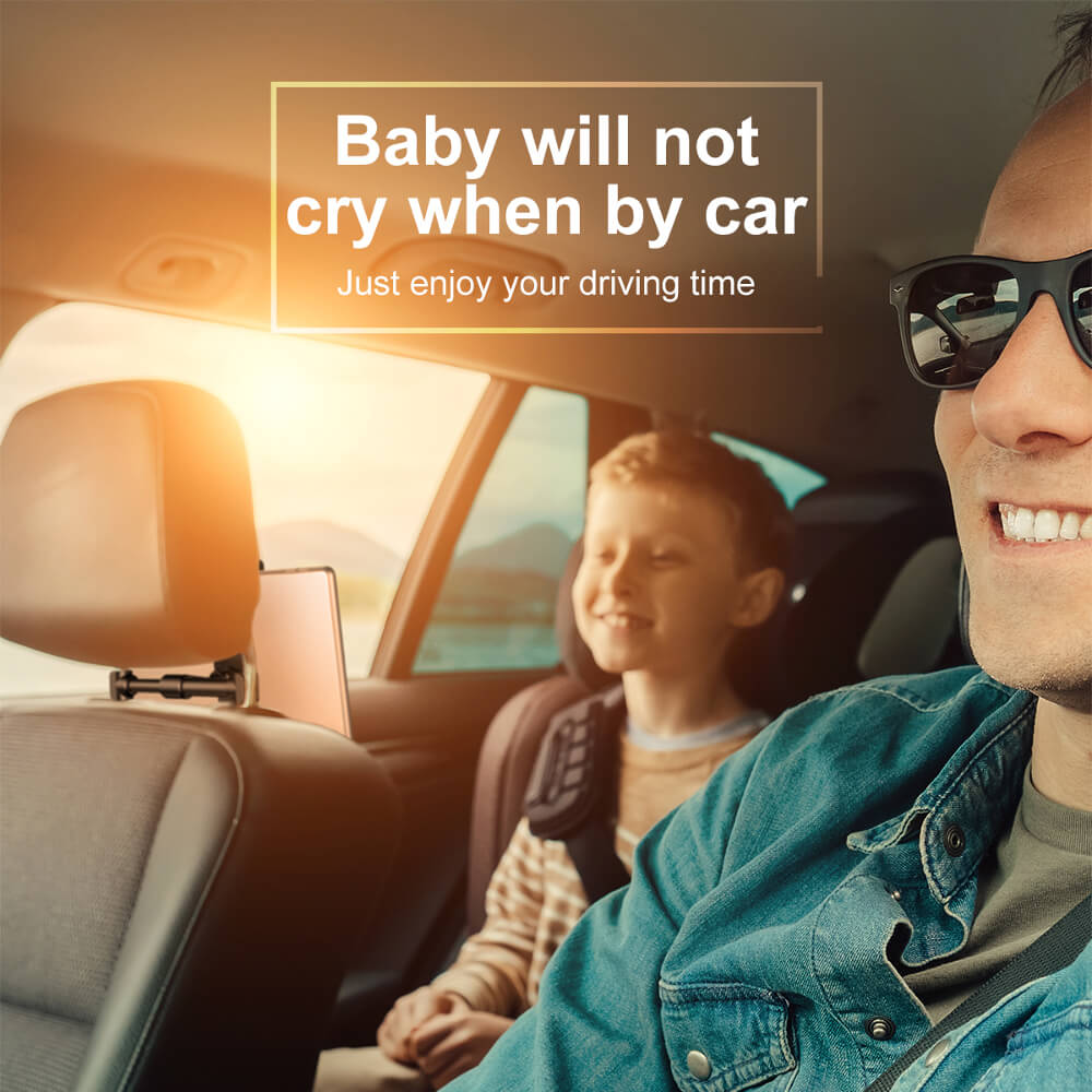 Tablet car holder nakke Sort