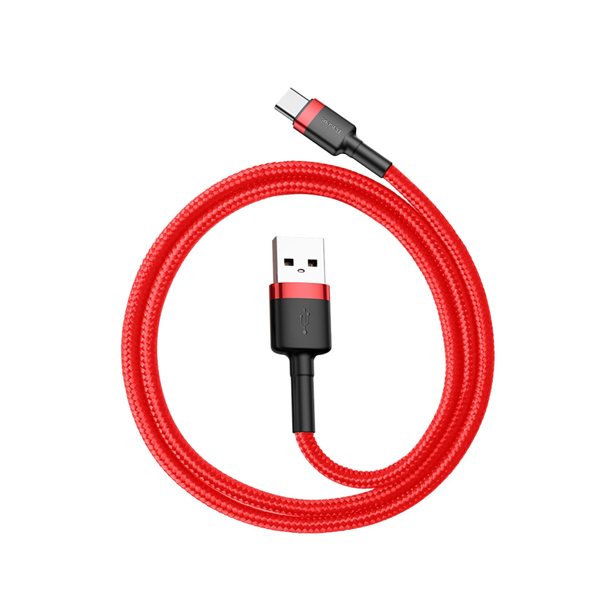 BASEUS USB Cable - USB Type-C 0.5M 3A Cafule CATKLF-A09 black-red