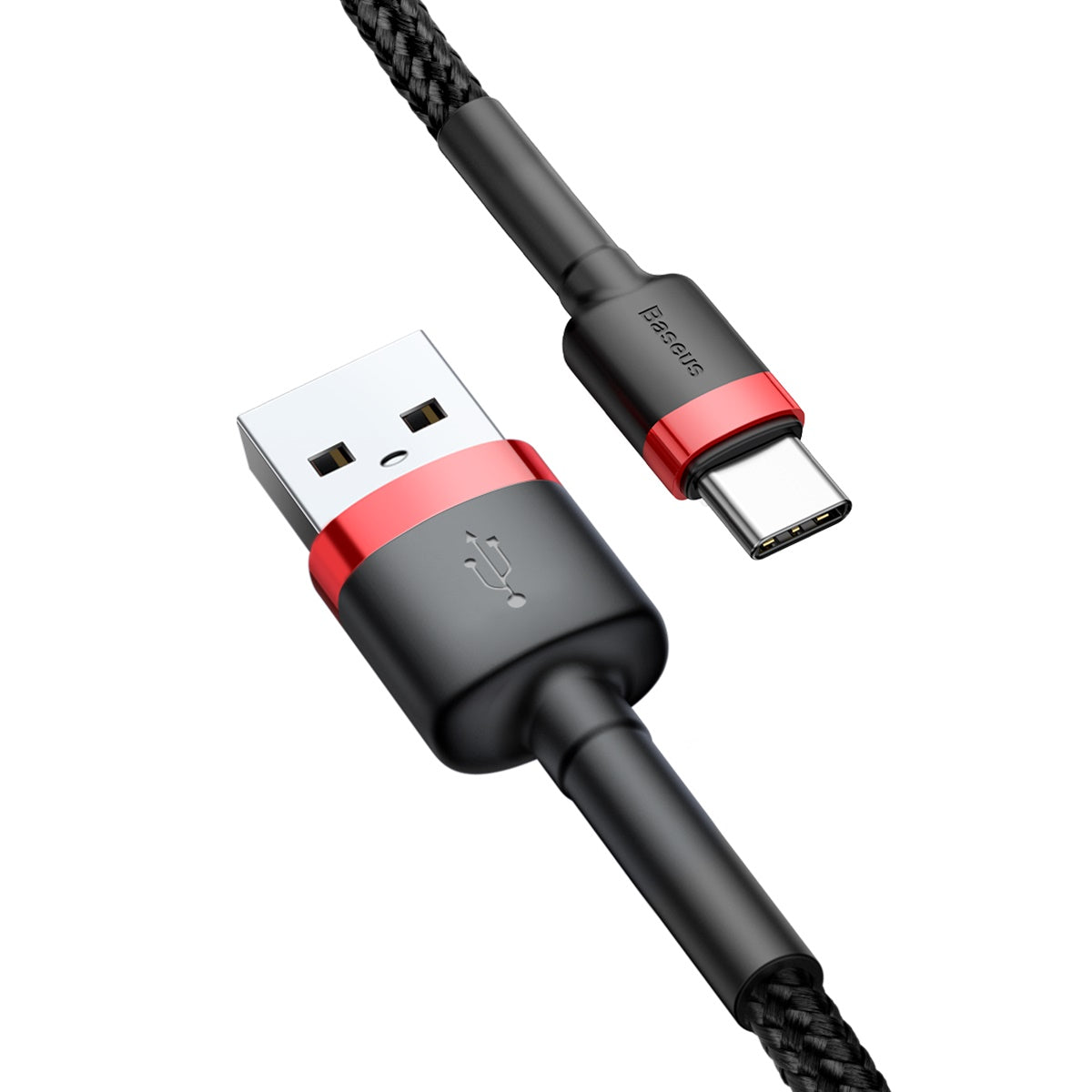 Kabel USBA/USBC 0,5m BK/RD
