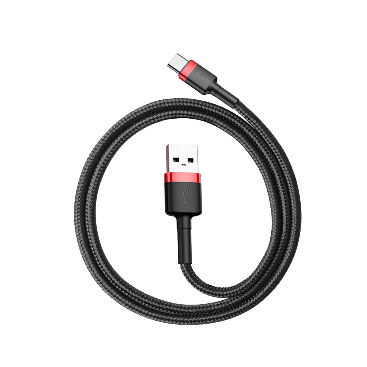 Kabel USBA/USBC 0,5m BK/RD