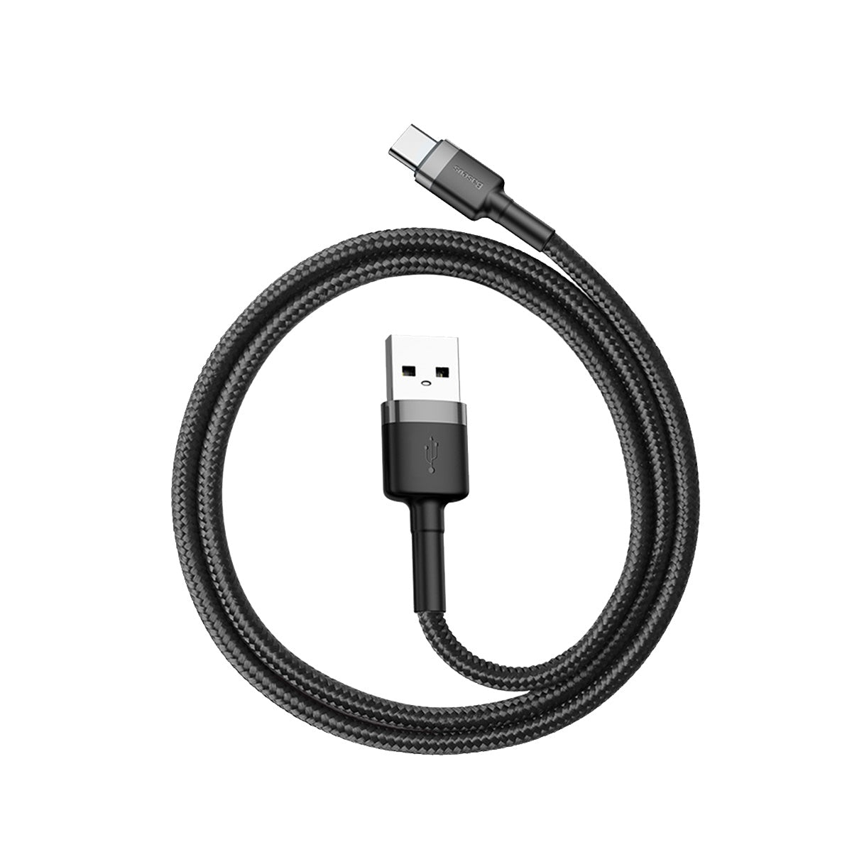 Kabel USBA/USBC 0,5m Sort/Grå