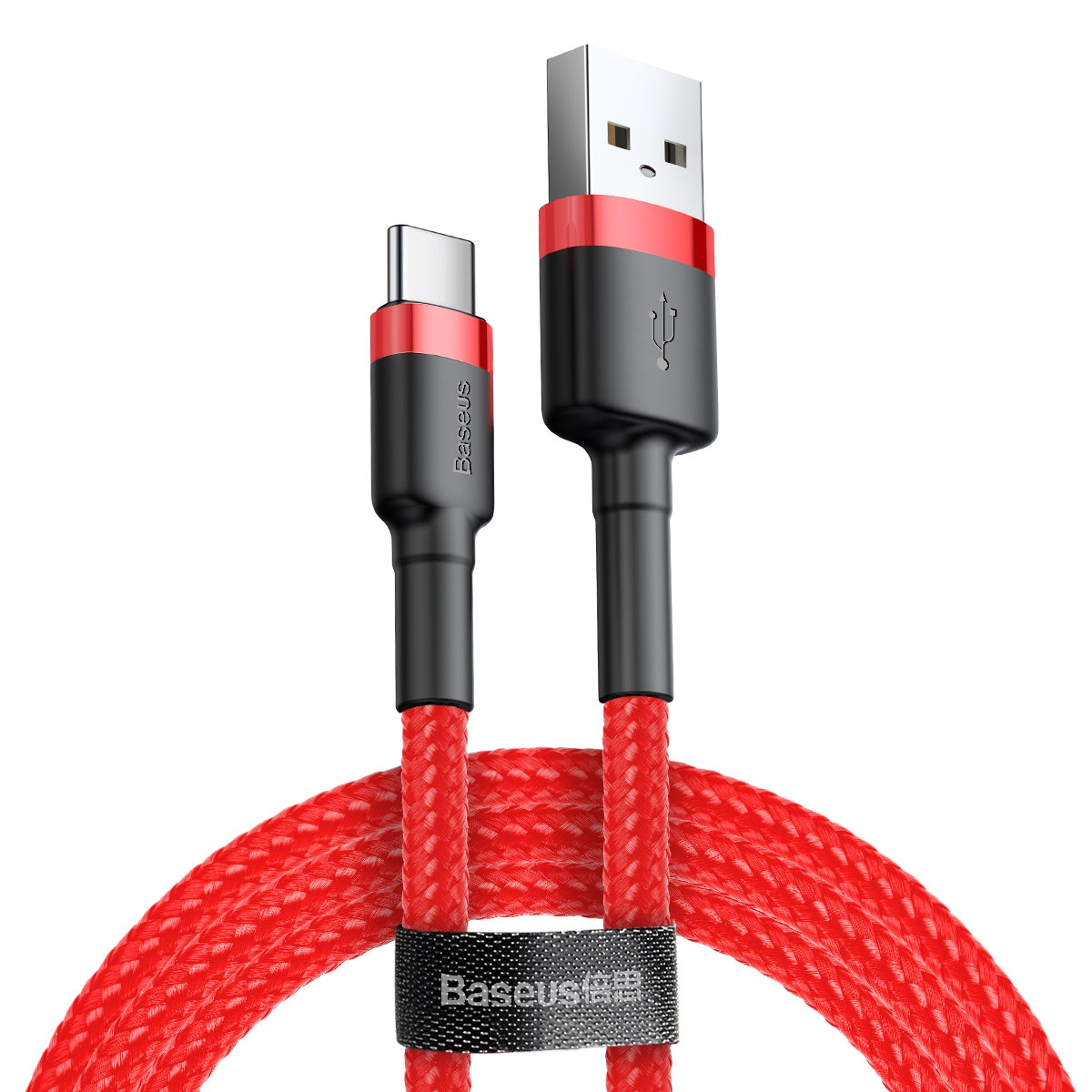 Kabel USBA/USBC 1m RD/BK