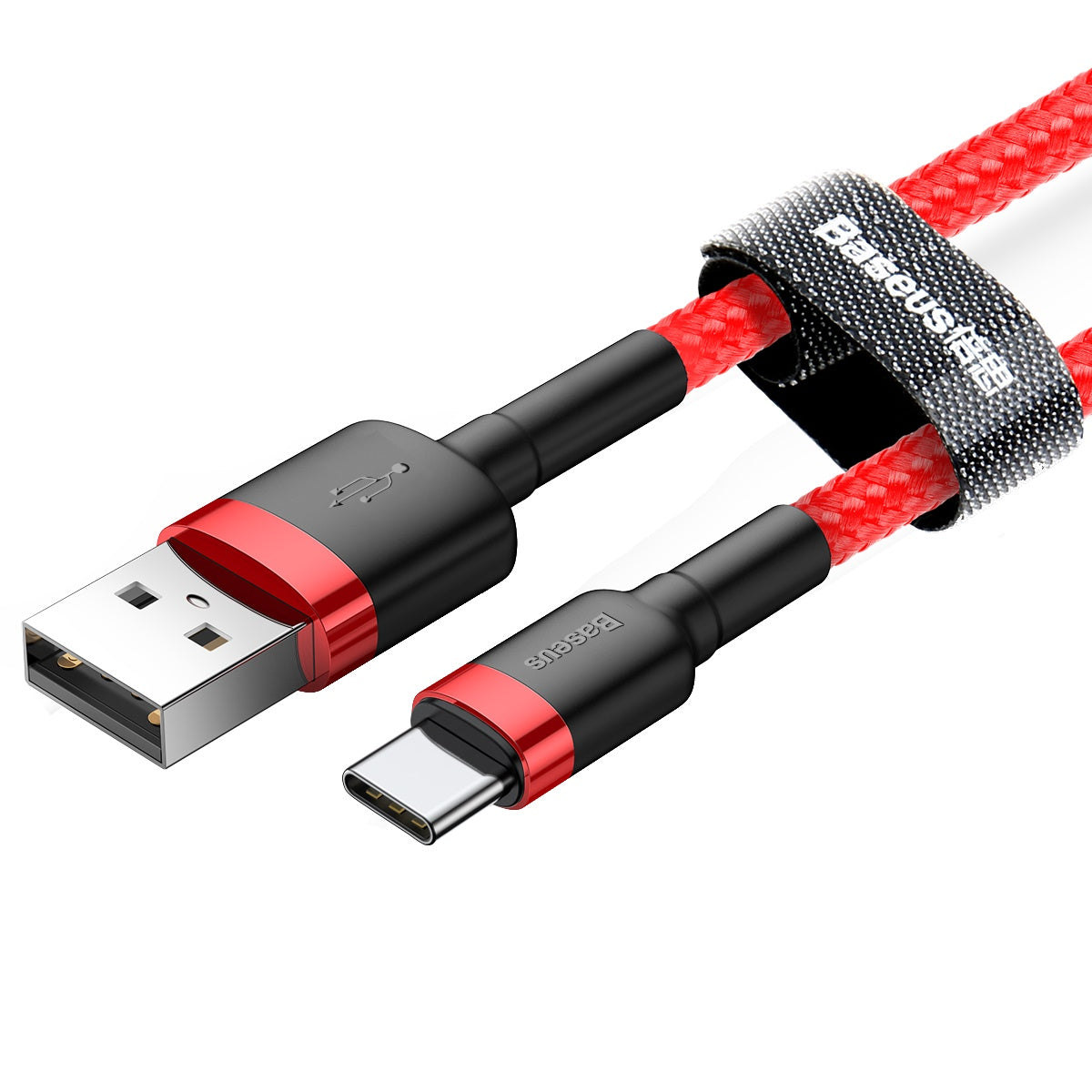 Kabel USBA/USBC 1m RD/BK