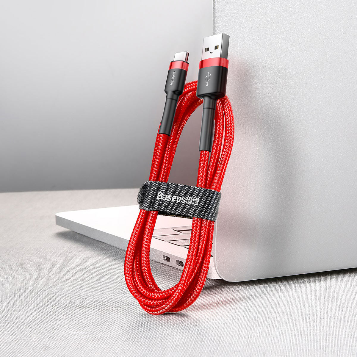 Kabel USBA/USBC 1m RD/BK