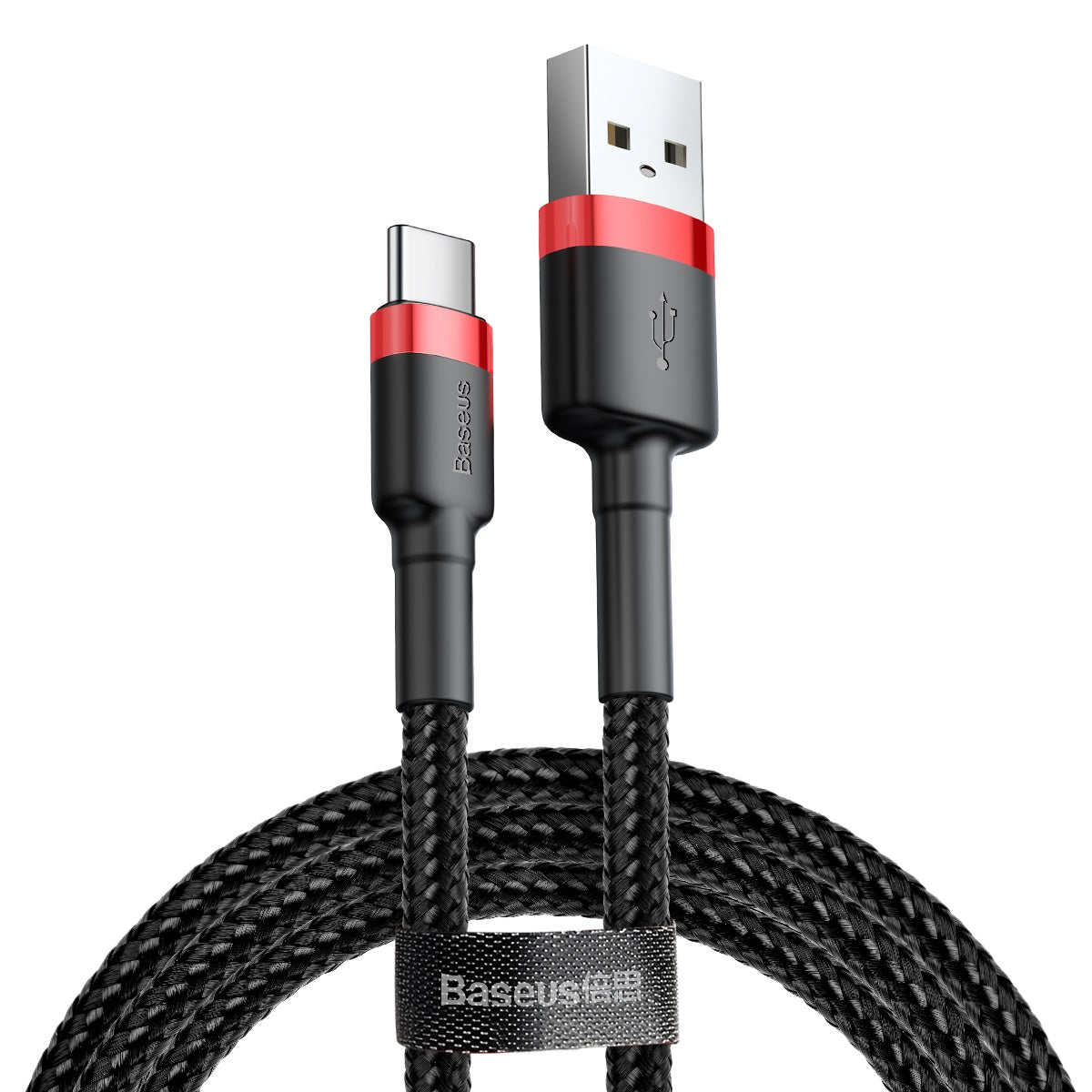 USB/C - USB/C 1.Mtr sort/rød