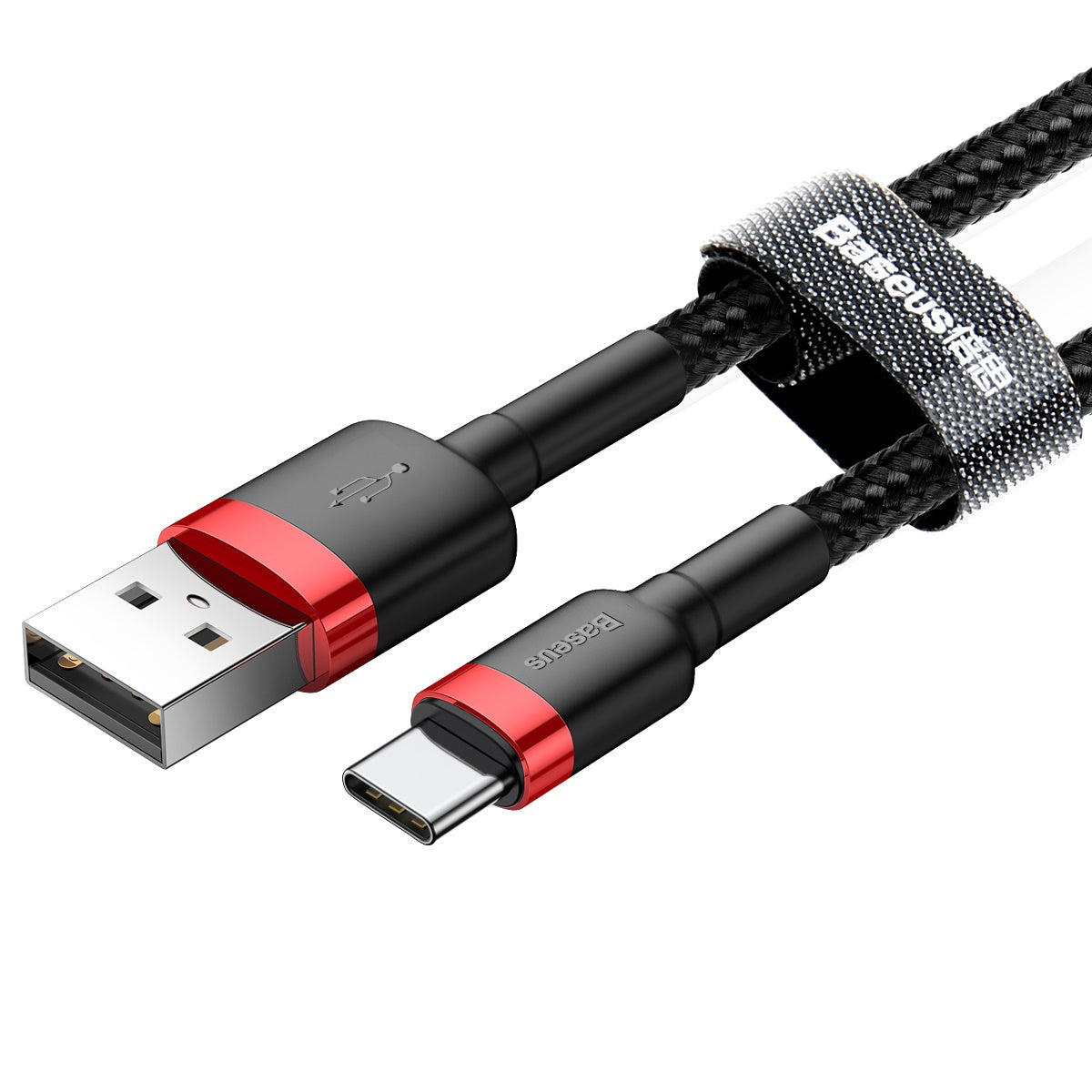 USB/C - USB/C 1.Mtr sort/rød