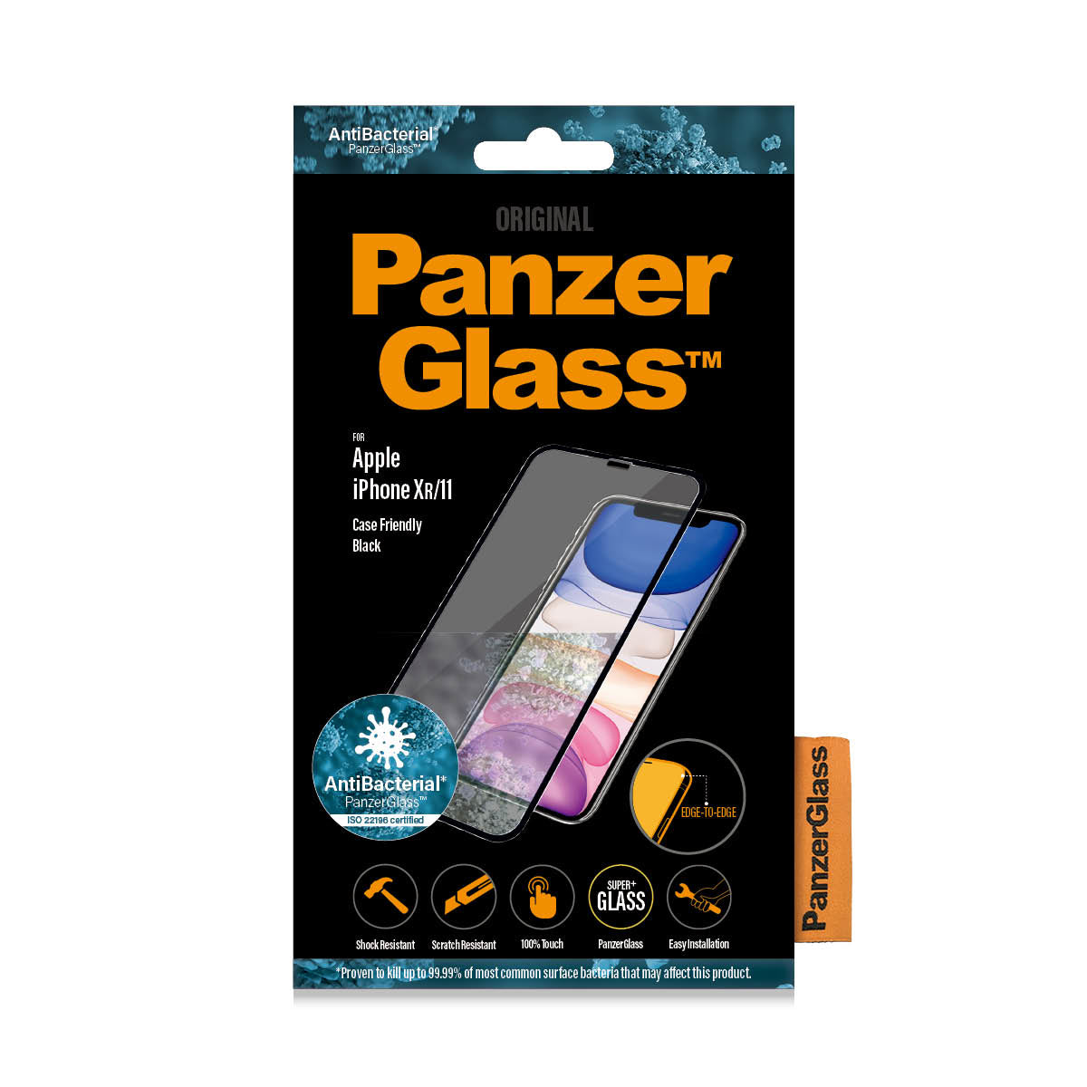 PanzerGlass iPhone XR/11, Black (Case Friendly) - billede 2