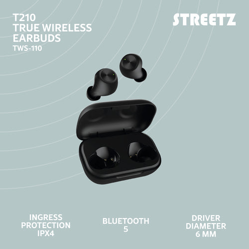 Streetz TWS-110 In-Ear Black - EOL