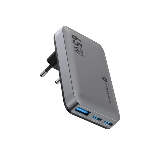 FORCELL F-Energy Ultra Slim GaN III VT-47 65W – 2 x USB-C + USB-A