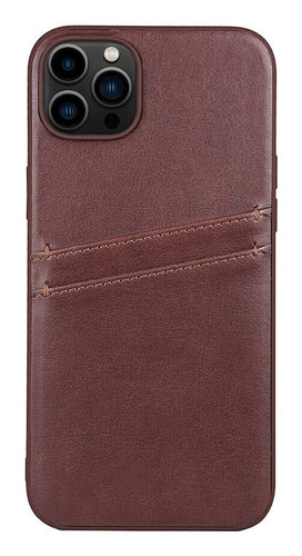 iPhone 14 Plus Læder Cover med kortholder 2 6 7 – Brun – Buffalo