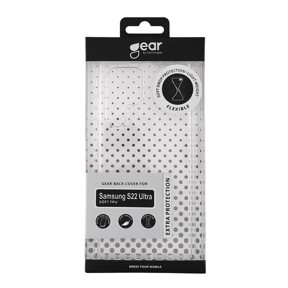 GEAR Mobilecover Transparent TPU Samsung S22 Ultra - billede 2