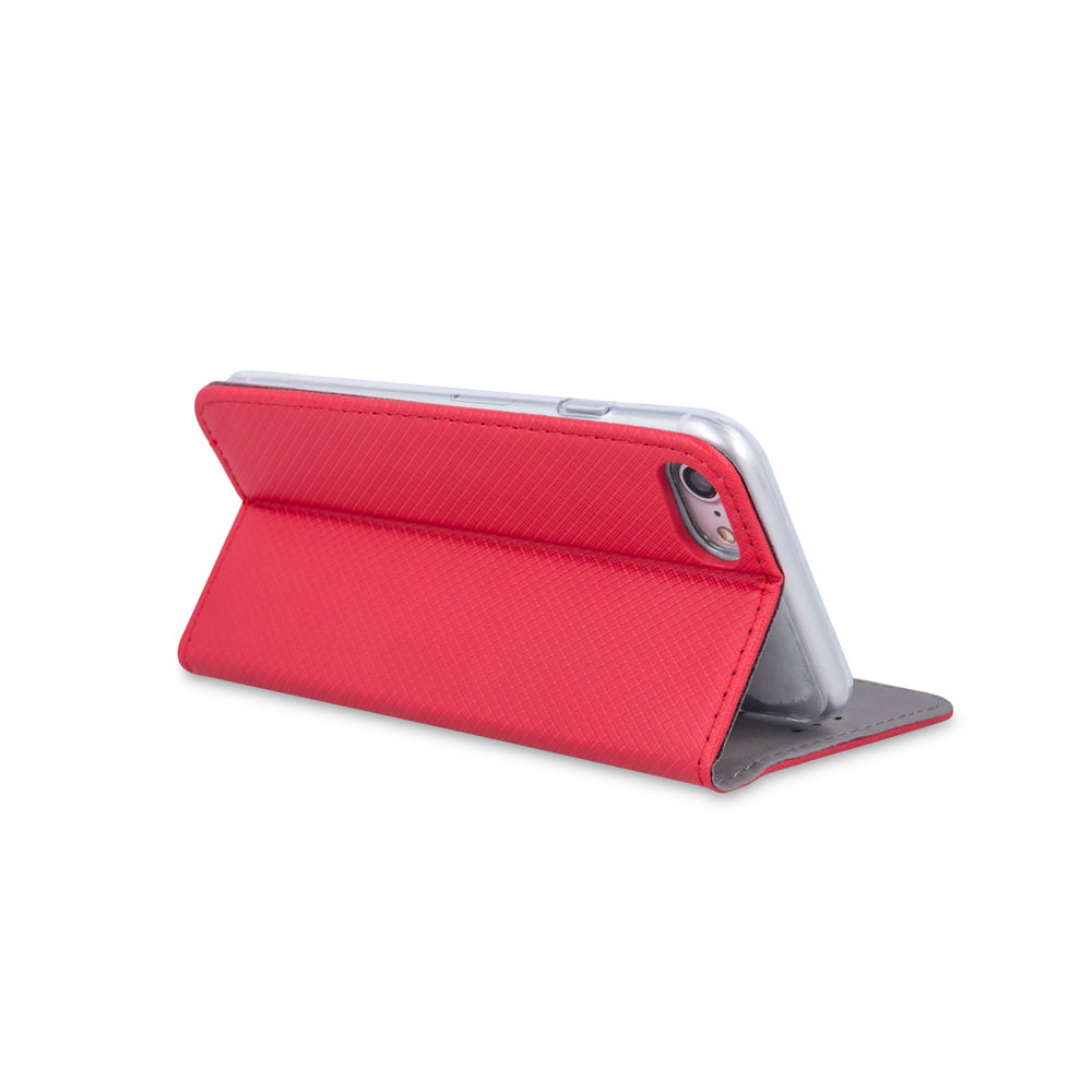 iPhone 17 Pro Max / 18 Pro Max TPU Wallet Flip Cover Smart Magnet – Rød