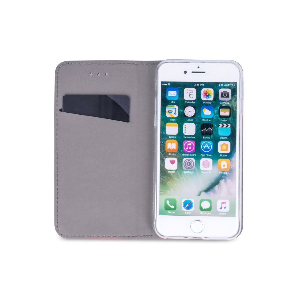 iPhone 17 Pro / 18 Pro TPU Wallet Flip Cover Smart Magnet – Mørk Blå/Blå