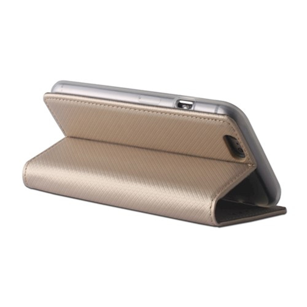 iPhone 17 Pro / 18 Pro TPU Wallet Flip Cover Smart Magnet – Guld