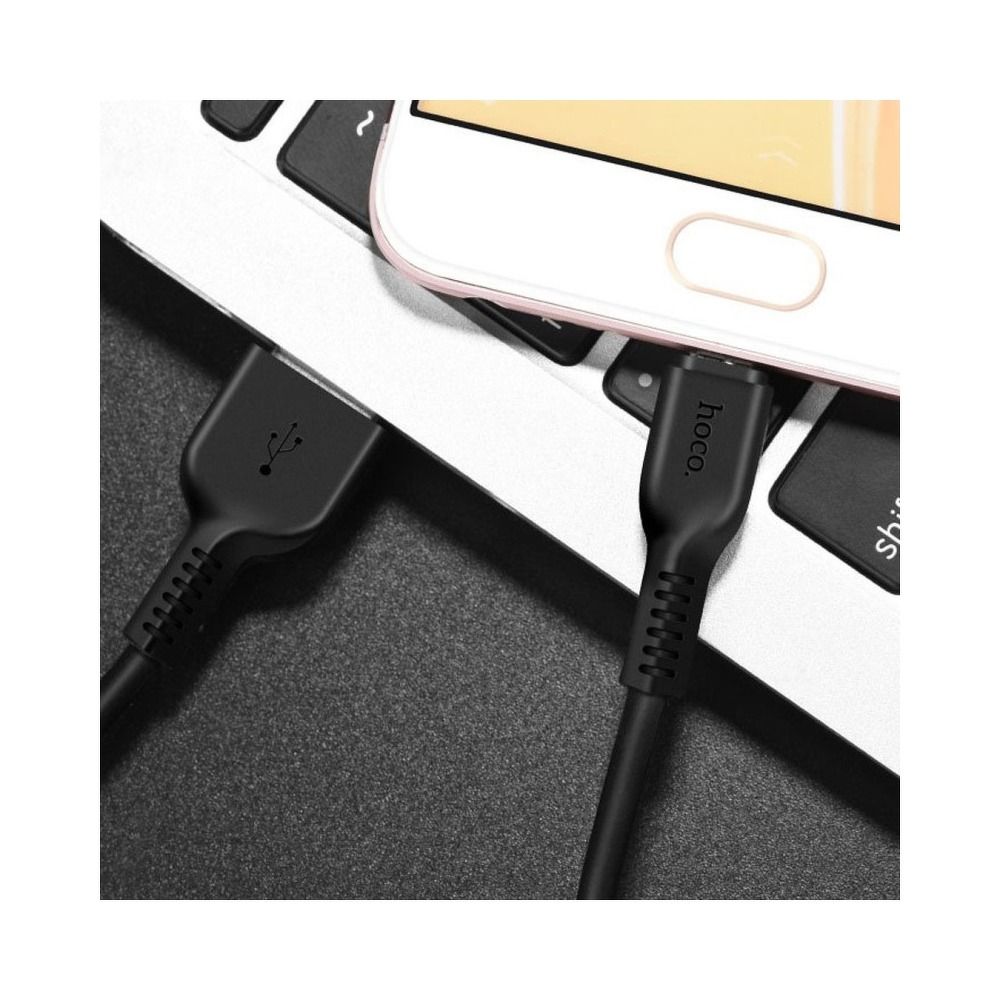 HOCO USB Cable - Flash X20 Type-C 2M black - EOL