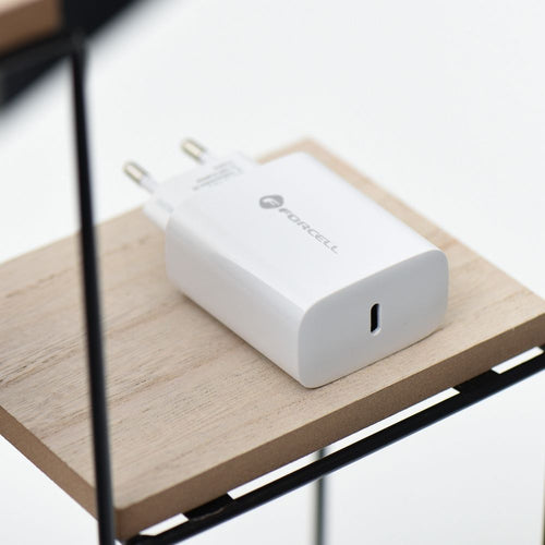 Væglader 25W USBC m/Kabel