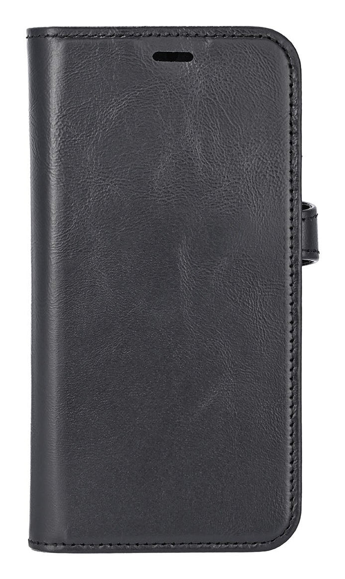 iPhone 16e / 17e Læder Wallet Flip Cover MagSeries med kortholder – Sort – Buffalo