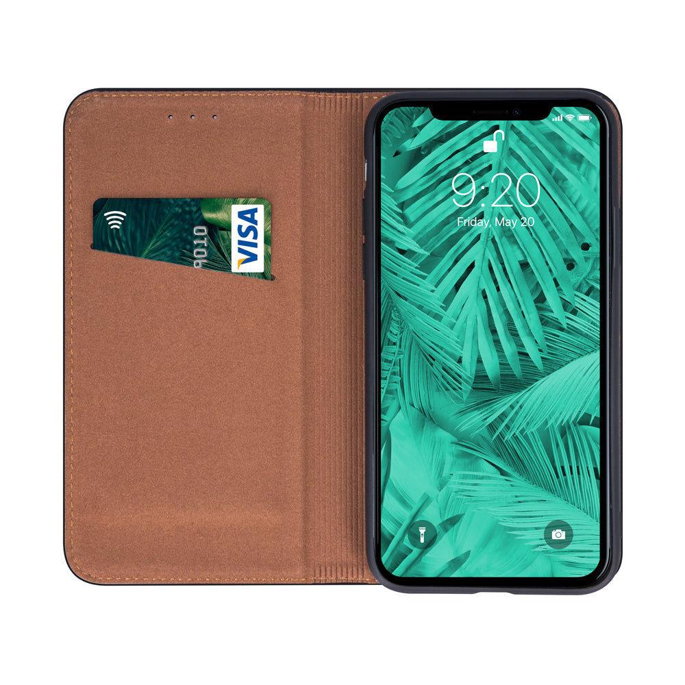 iPhone 17 Pro TPU Wallet Flip Cover Leather Smart Pro – Sort