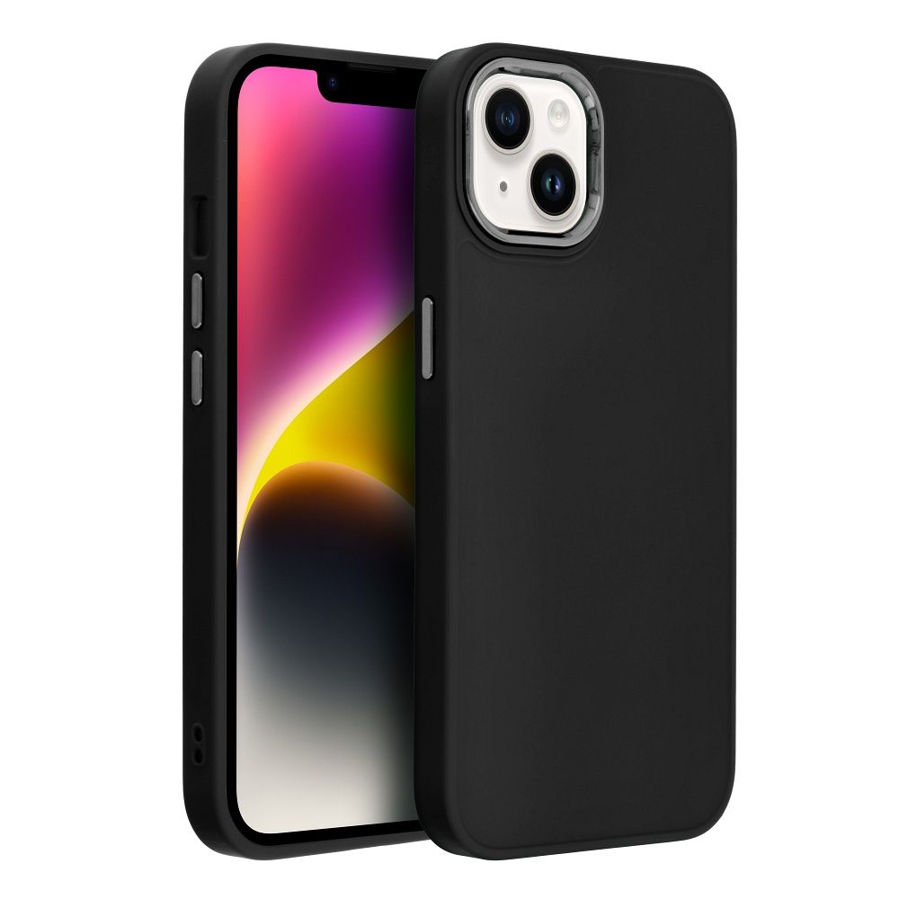 iPhone 16e / 17e Cover Frame – Sort/Sølv