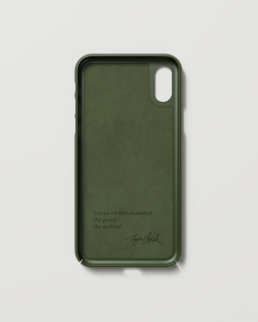 iPhone X/XS Cover – Pine Green/Grøn – Nudient - billede 4