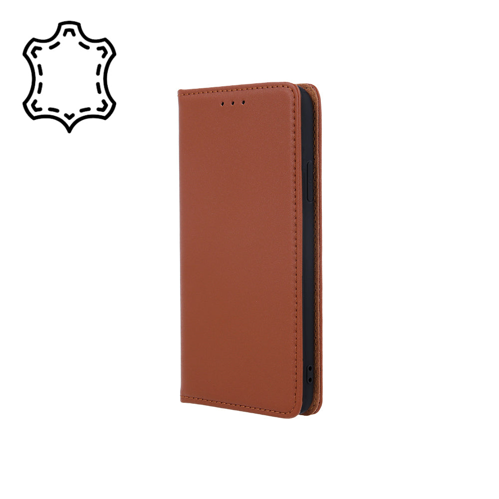 iPhone 16 TPU Wallet Flip Cover Leather Smart Pro – Brun