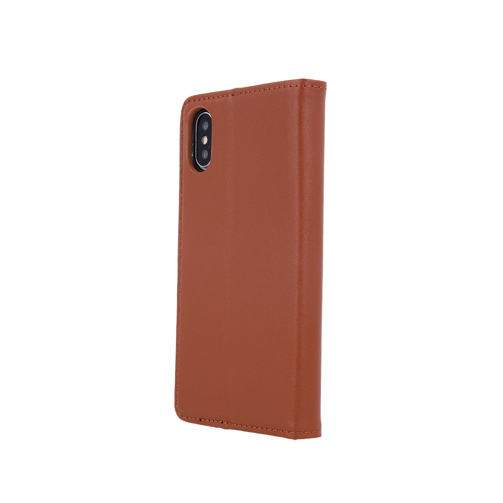iPhone 16 TPU Wallet Flip Cover Leather Smart Pro – Brun