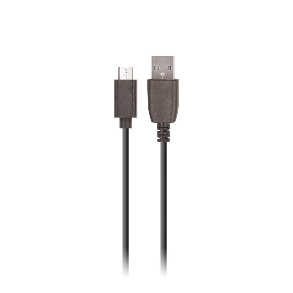 usb oplader med kabel 2.1A  Microusb sort