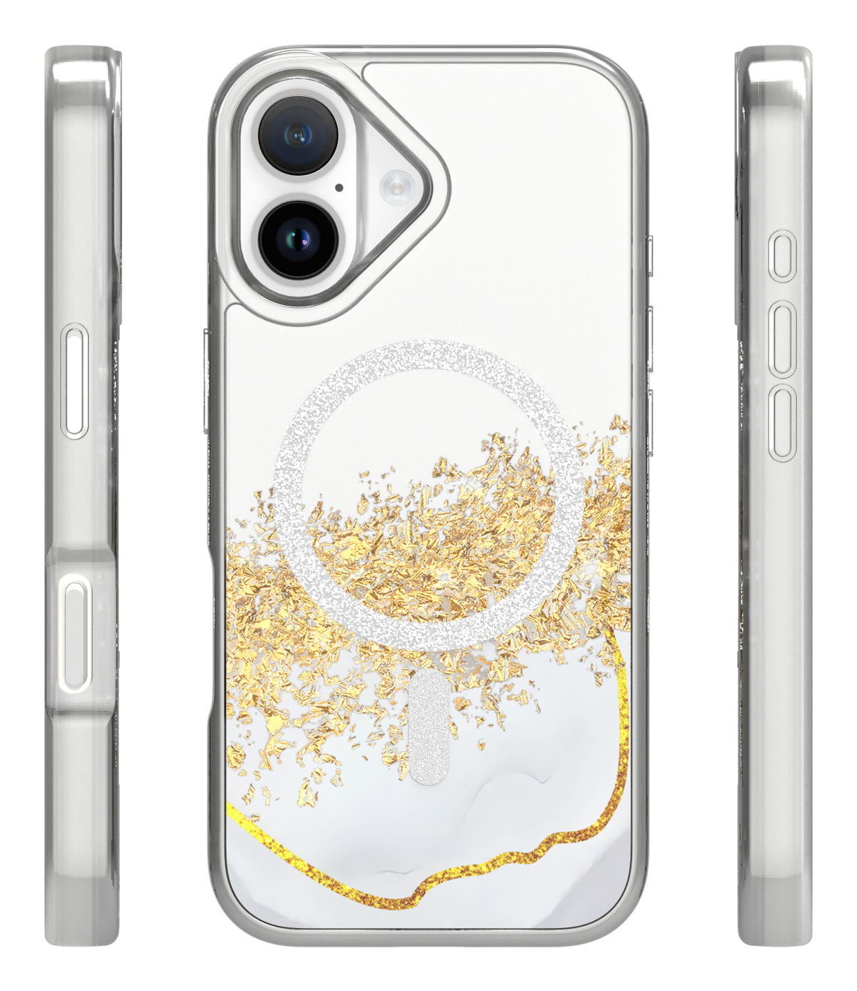 iPhone 16 MagSafe Cover Epoxy Mag – Hvid - billede 2