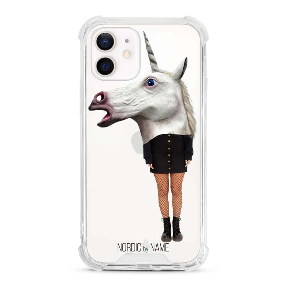 iPhone 12/12 Pro Cover Unicorn/menneske