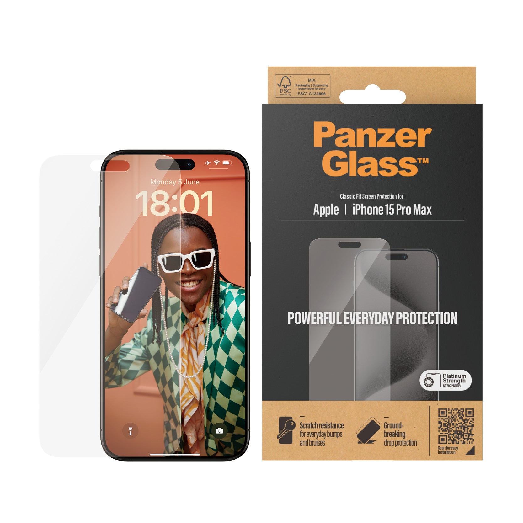 PanzerGlass iPhone 15 Pro Max - billede 2