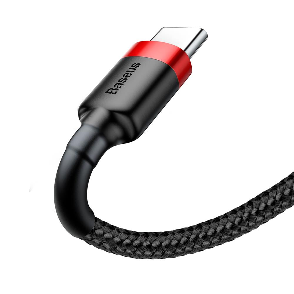 BASEUS USB Cable - USB Type-C 3M 2A Cafule CATKLF-U91 black-red
