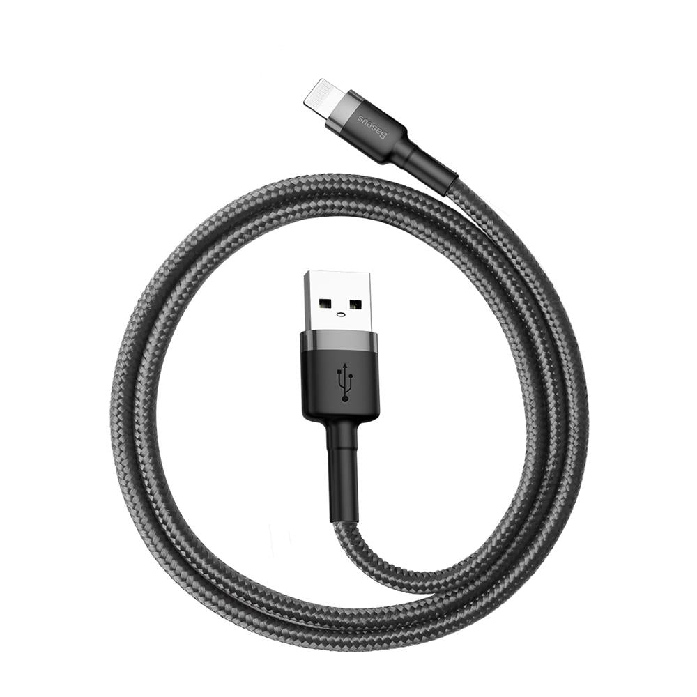 Kabel USBA/Lightning .5m GR/BK
