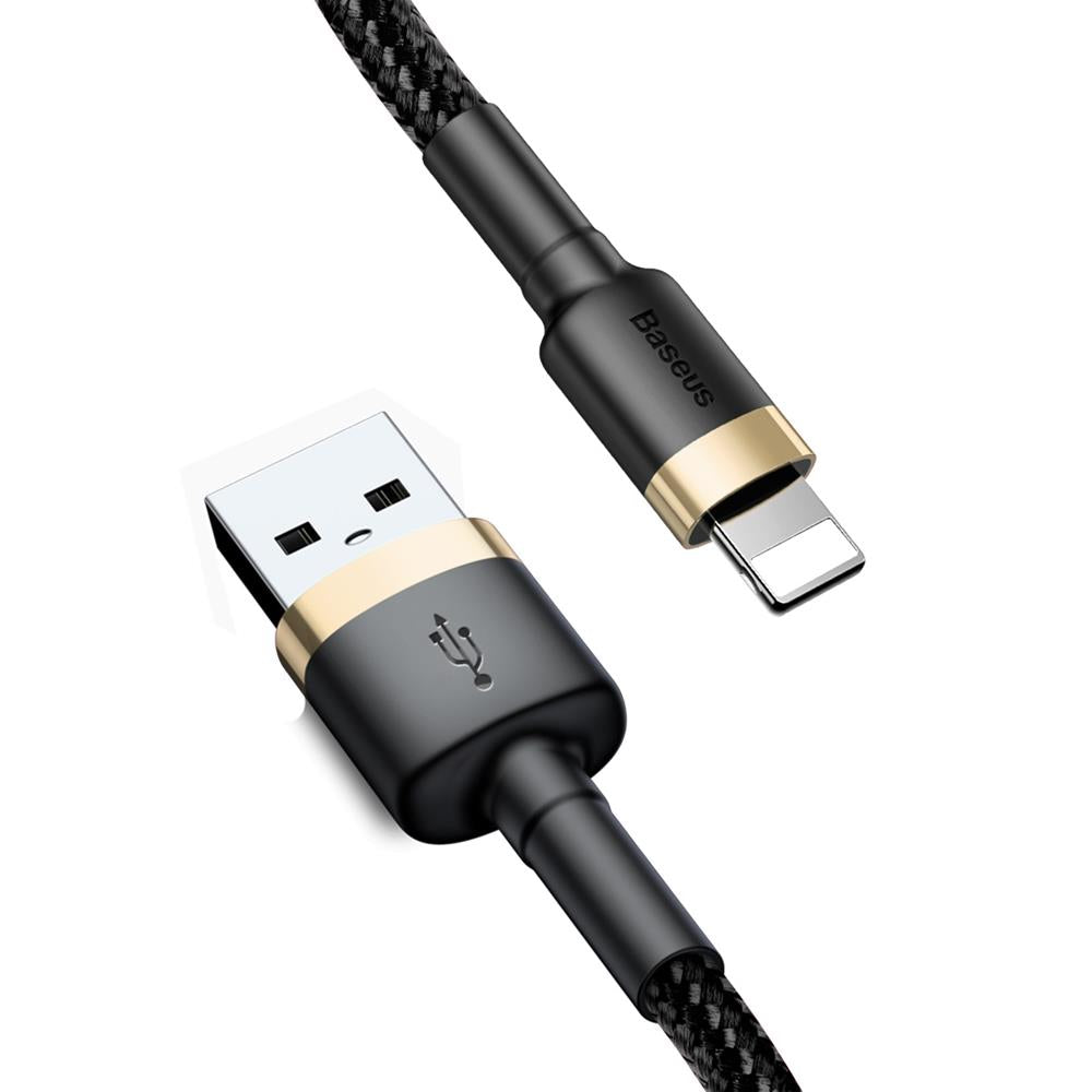 BASEUS USB Cable - Cafule CALKLF-BV1 IPHONE lightning 1M 2.4A black-gold