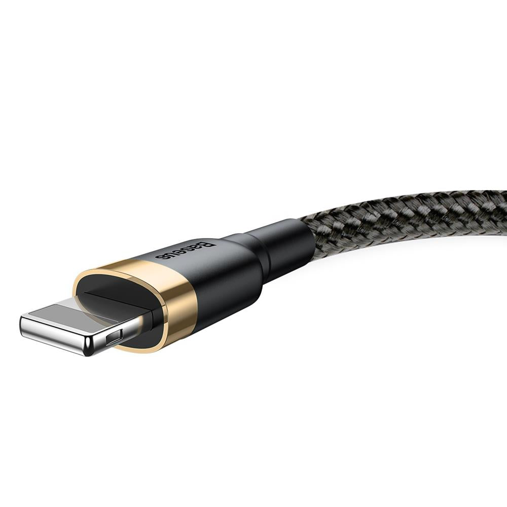 BASEUS USB Cable - Cafule CALKLF-BV1 IPHONE lightning 1M 2.4A black-gold