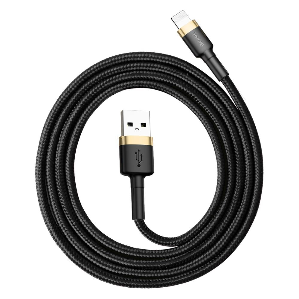 BASEUS USB Cable - Cafule CALKLF-BV1 IPHONE lightning 1M 2.4A black-gold