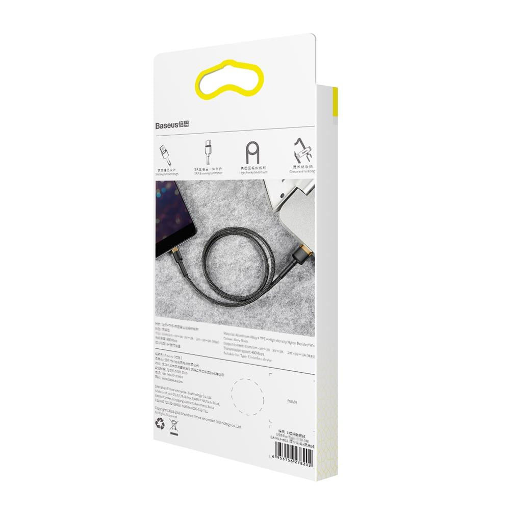 BASEUS USB Cable - Cafule CALKLF-BV1 IPHONE lightning 1M 2.4A black-gold