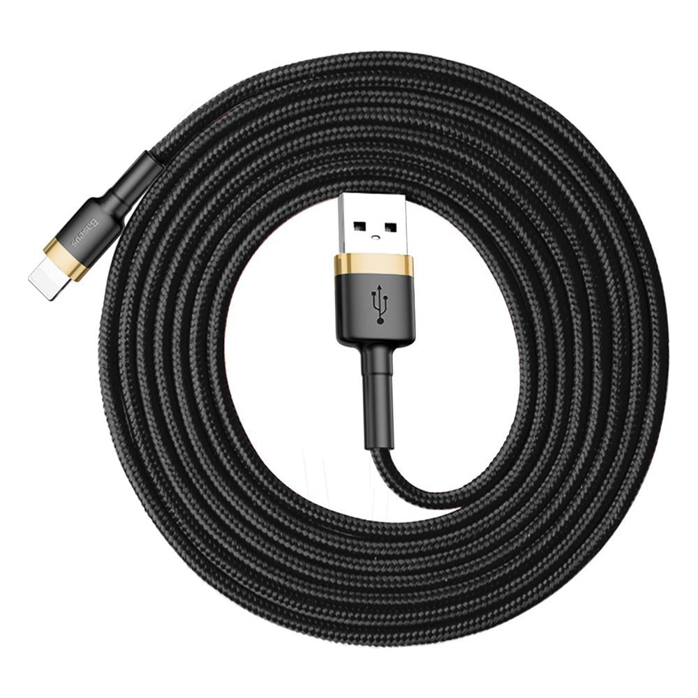 BASEUS USB Cable - Cafule CALKLF-CV1 IPHONE lightning 2M 1.5A black-gold