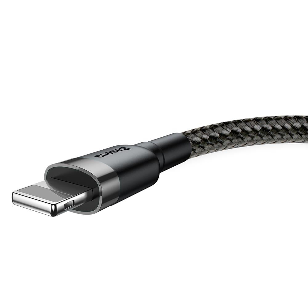 Kabel USBA/Lightning 3m Grå/Sort
