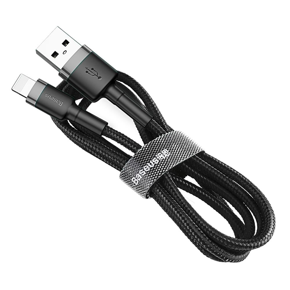 Kabel USBA/Lightning 3m Grå/Sort